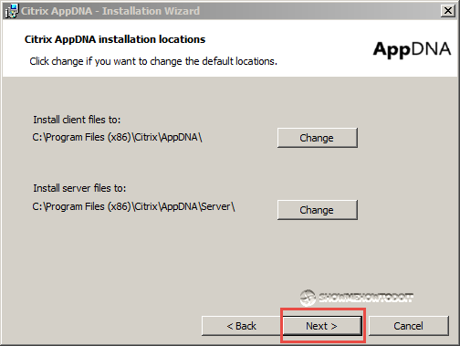 AppDNA 7 Installation Locations