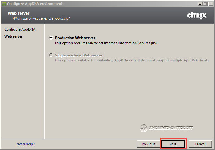 AppDNA 7 Installation Production Server