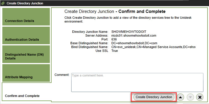 Unidesk Create Directory Junction Confirm and Complete