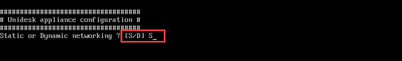 Unidesk Enterprise Layer Manager appliance static IP