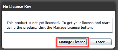 Unidesk appliance manage license
