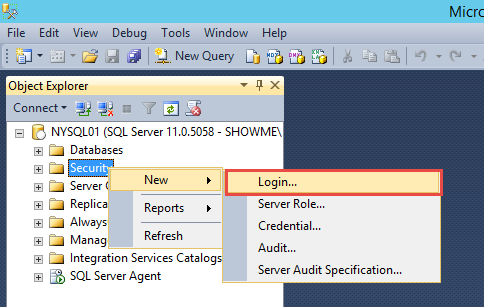New SQL Account
