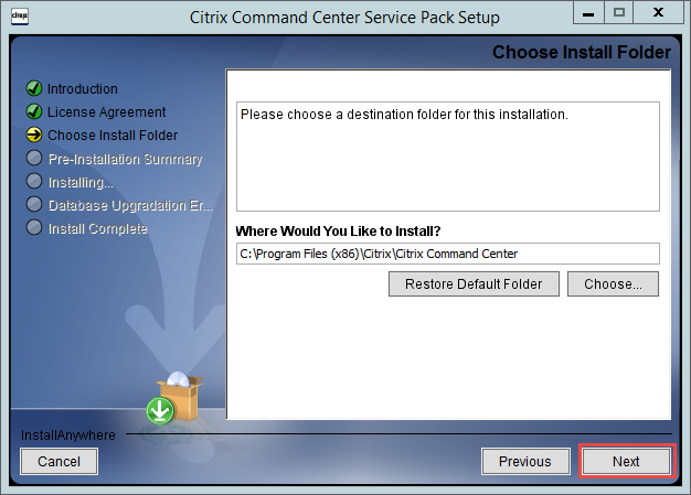 Citrix Command Center Upgrade