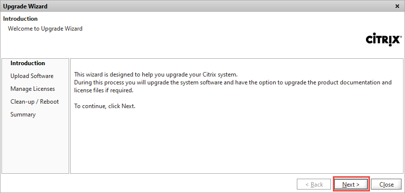 NetScaler Upgrade Wizard Introduction