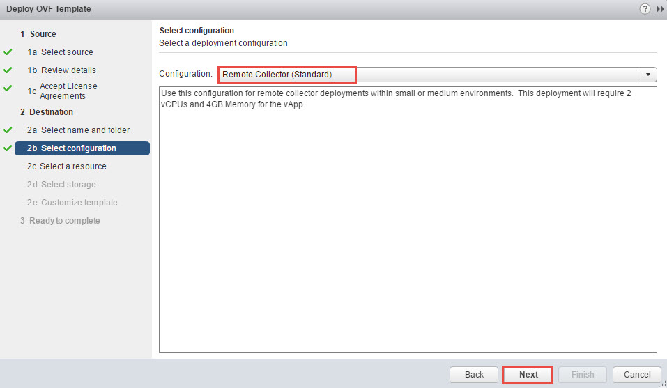 vRealize Operations Manager select configuration