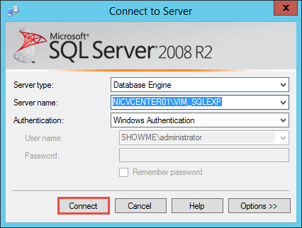 VMware vCenter 6 SQL Express Upgrade