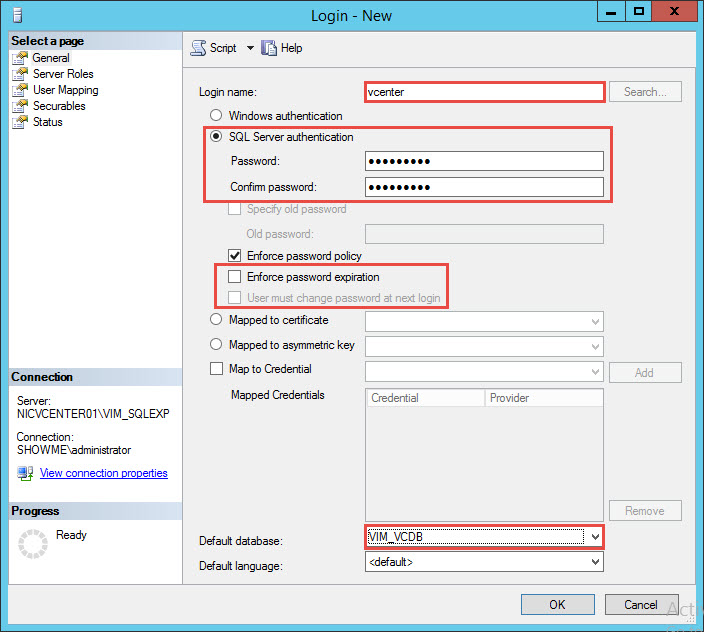 VMware vCenter 6 SQL Express Upgrade