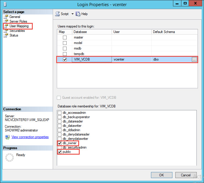 VMware vCenter 6 SQL Express Upgrade