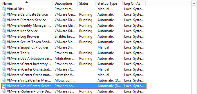VMware vCenter 6 SQL Express Upgrade