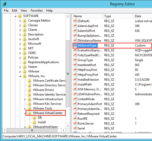 VMware vCenter 6 SQL Express Upgrade